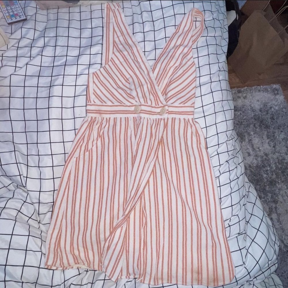 ZARA pinstripe wrap dress BNWT